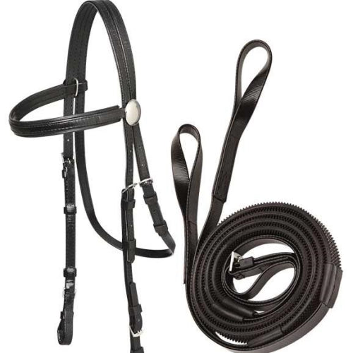 Race Head With Reins - Loop-Trailrace Equestrian Outfitters-The Equestrian