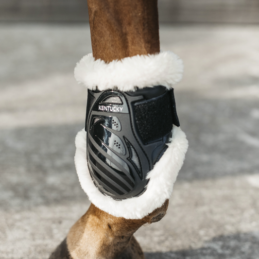 Kentucky Horsewear Vegan Sheepskin Young Horse Fetlock Boot-Trailrace Equestrian Outfitters-The Equestrian
