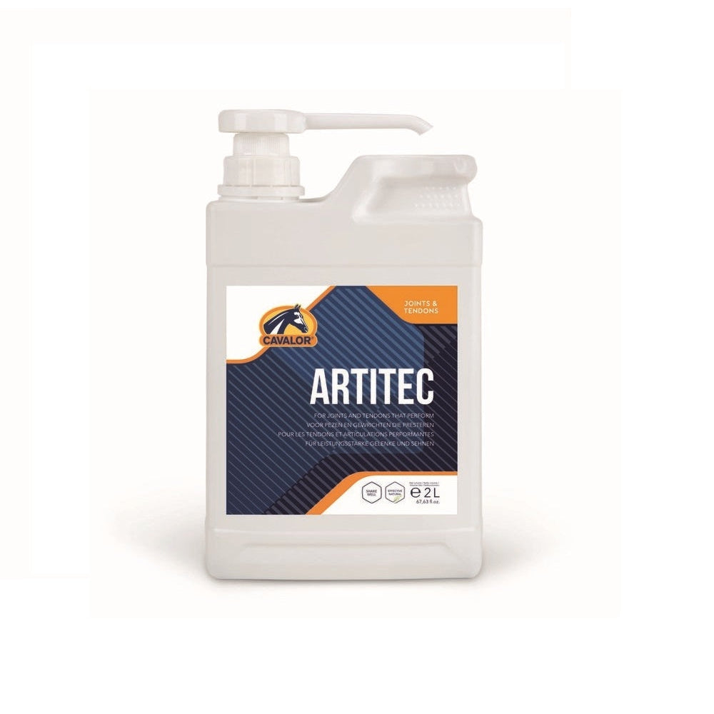 Cavalor Equicare ArtiTec supplement bottle for horse joint support.