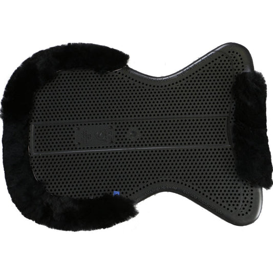 Acavallo Th Gel Cut Out Sheepskin Pad Black Large By Order-Ascot Saddlery-The Equestrian