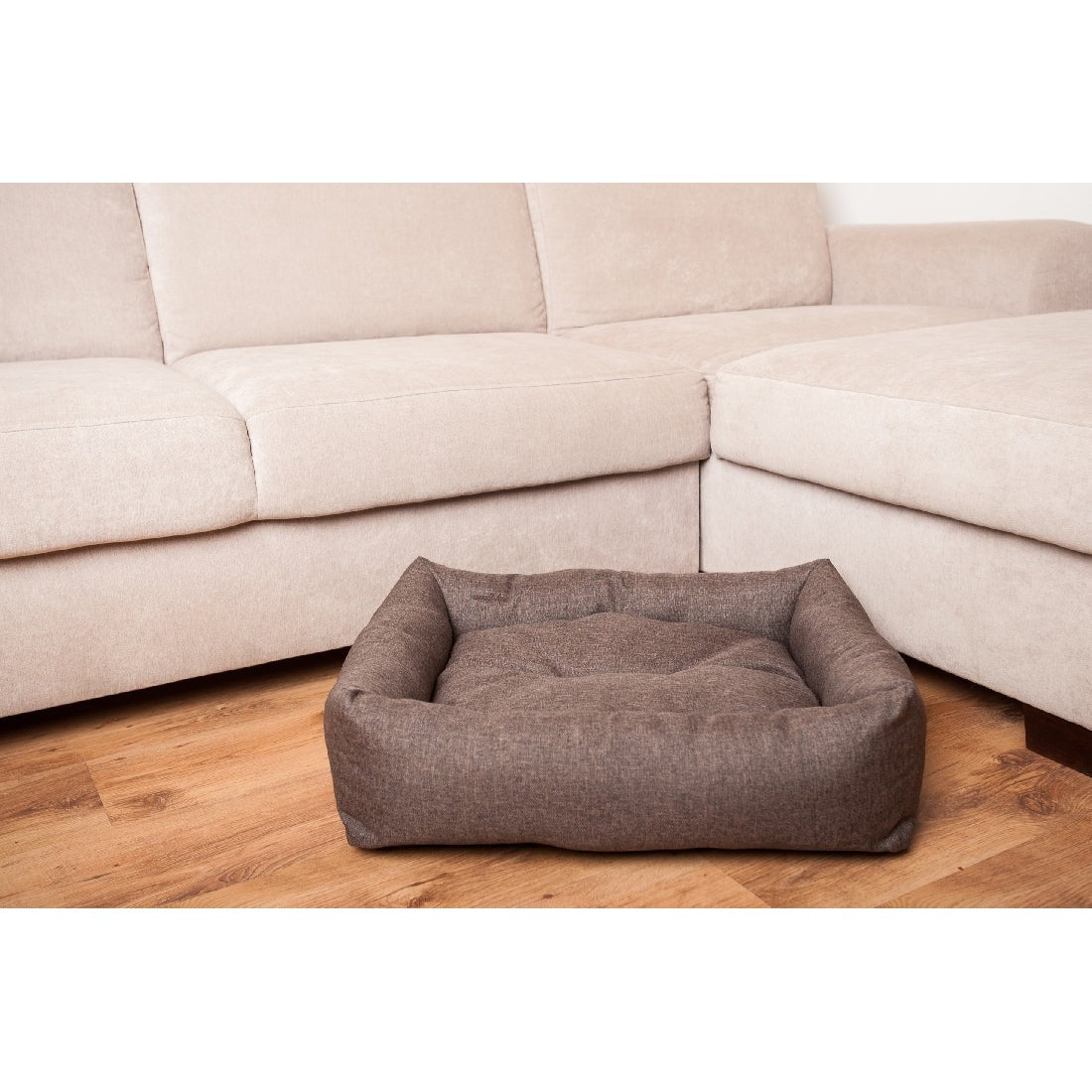 Amiplay Palermo Zip & Clean Sofa Dog Bed Brown-Ascot Saddlery-The Equestrian