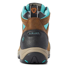 Brown and Turquoise Ariat Terrain H20 Boots for Women-Ascot Saddlery-The Equestrian
