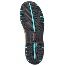 Brown and Turquoise Ariat Terrain H20 Boots for Women-Ascot Saddlery-The Equestrian