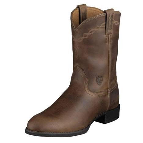 Roper Boots Ariat Heritage Brown Mens-Ascot Saddlery-The Equestrian