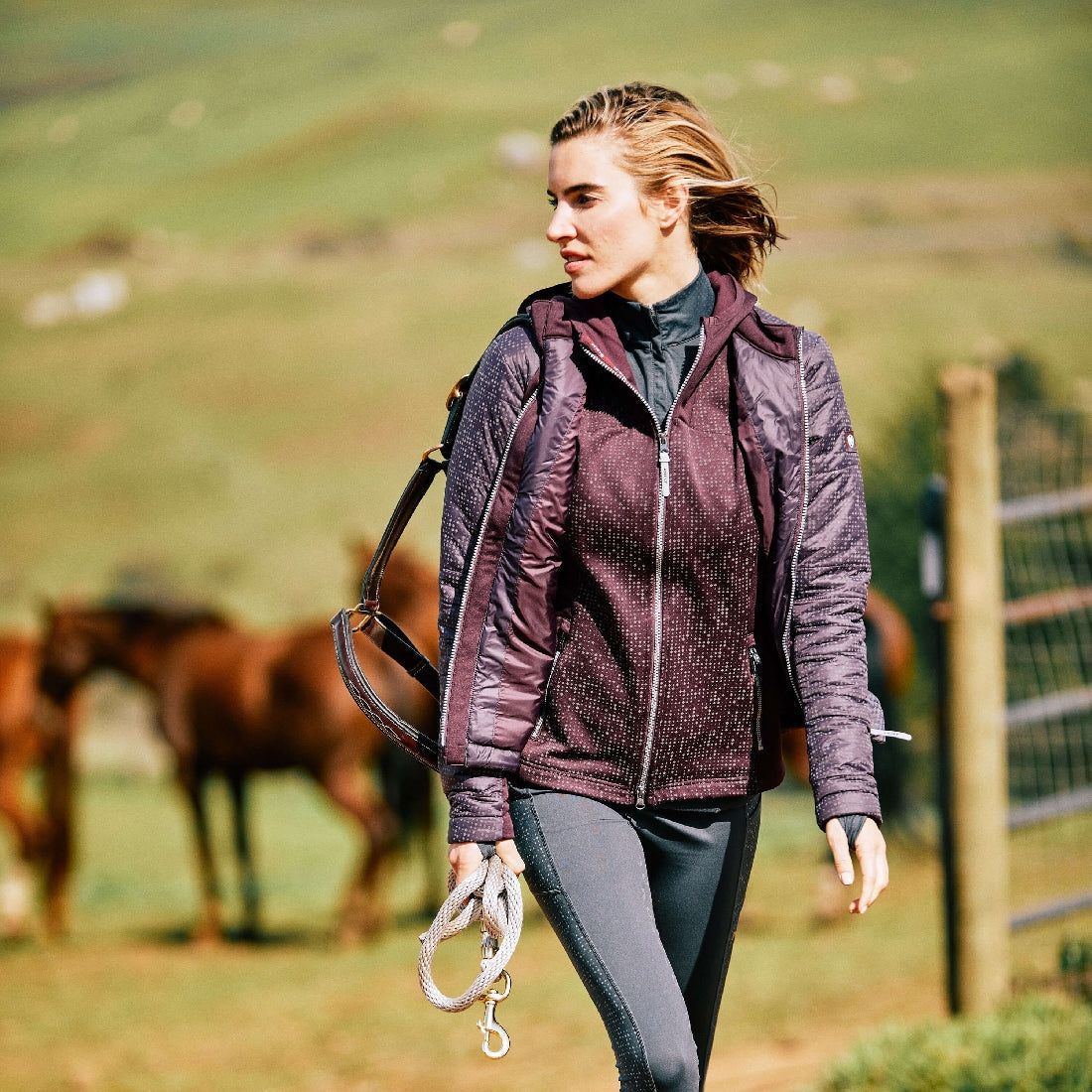 Sweatshirt Ariat Lumina W23 Mulberry Ladies-Ascot Saddlery-The Equestrian