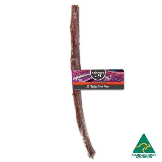 Balanced Life Treat Bully Stick 12inch-Ascot Saddlery-The Equestrian