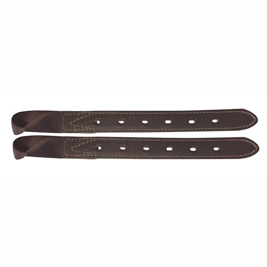 Girth Point Bates Leather Show Pair Brown-Ascot Saddlery-The Equestrian