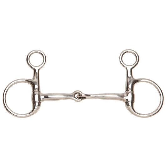 Baucher Snaffle Jointed Mouth Stainless Steel-Ascot Saddlery-The Equestrian