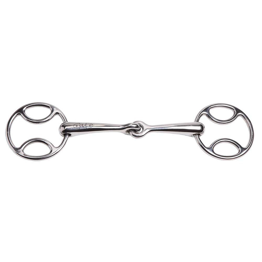 Bevel Bit Jointed Mouth Stainless Steel-Ascot Saddlery-The Equestrian