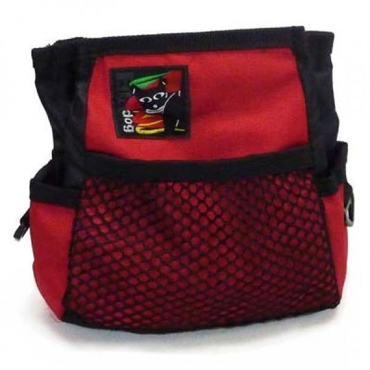 Black Dog Treat & Training Tote Bag with Adjustable Belt - Red-Lucky Pet Supplies-The Equestrian