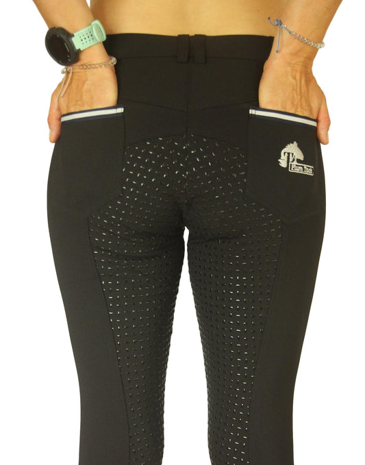 Bamboo Breeches in Black. Sizes 6 to 28-Plum Tack-The Equestrian