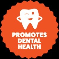 Blackdog brand logo with happy tooth promoting dental health.
