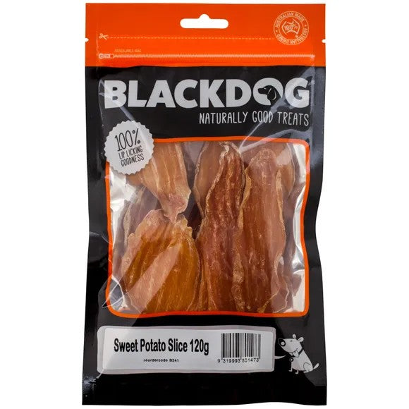 Blackdog Sweet Potato Slice 120gm-Ascot Saddlery-The Equestrian