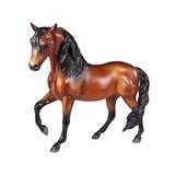 Breyer Horse Toy model with shiny chestnut coat and black mane.