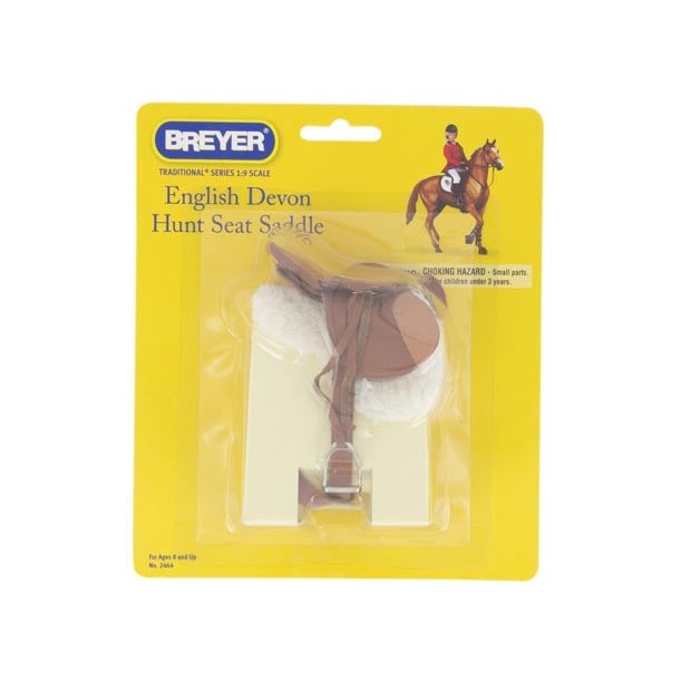 Breyer Horse Toys English Devon Hunt Seat Saddle in packaging.