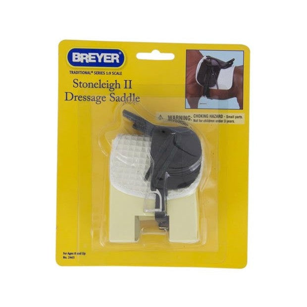 Breyer Horse Toys Stoneleigh II dressage saddle in packaging.