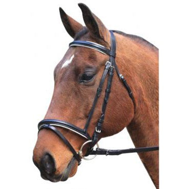 Bridle Hanoverian Leather Eureka Black Shetland-Ascot Saddlery-The Equestrian