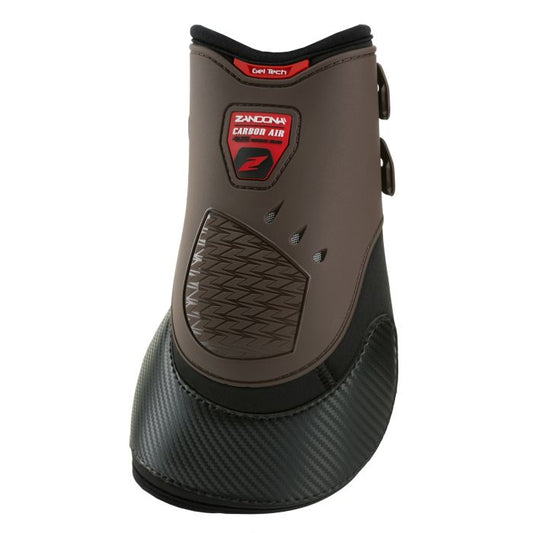 Zandona Carbon Air horse boot with Gel Tech padding on white background.