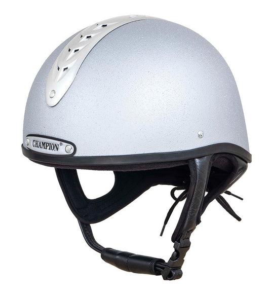 Helmet Champion Vent Air Jockey Silver-Ascot Saddlery-The Equestrian