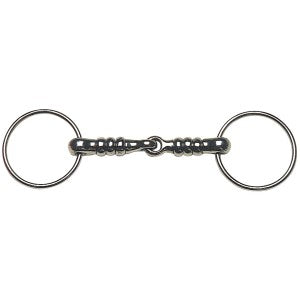 Cherry Roller Snaffle Stainless Steel-Ascot Saddlery-The Equestrian