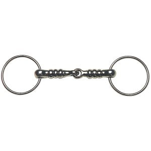 Cherry Roller Snaffle Stainless Steel-Ascot Saddlery-The Equestrian