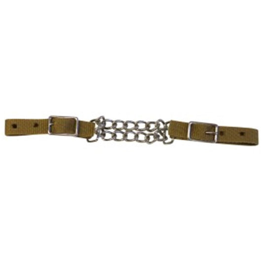 Curb Chain Western Web Double Chain-Ascot Saddlery-The Equestrian