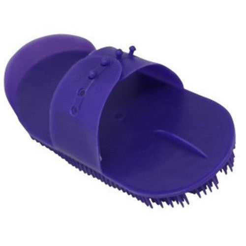 Curry Comb Pvc Sarvis Purple-Ascot Saddlery-The Equestrian