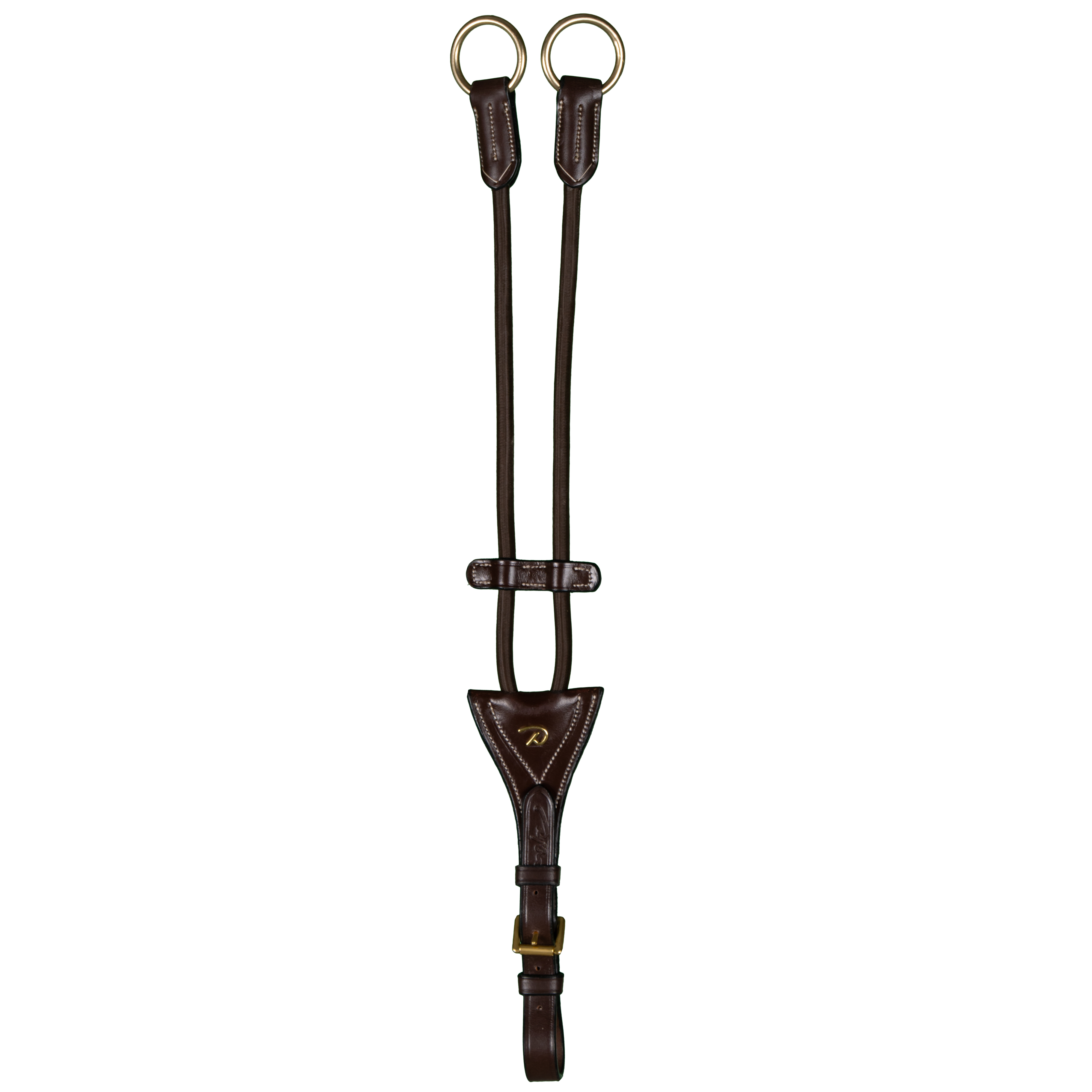Dy'on D Collection Elastic Running Martingale Attachment Full Brown-Little Equine Co-The Equestrian