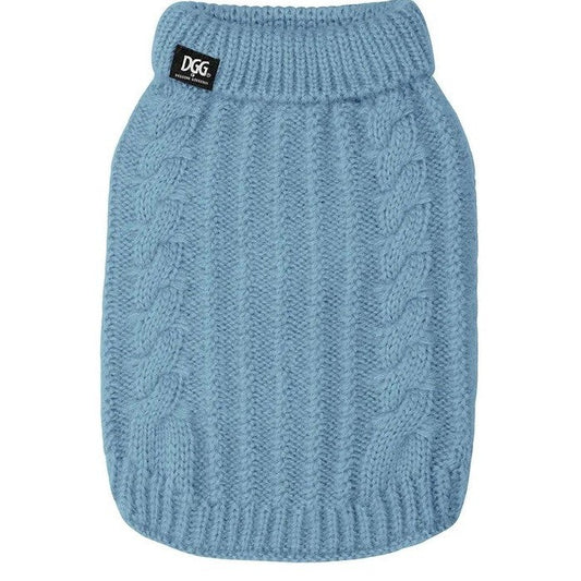 Dgg Knitwear Chunky Fluffy Sky Blue-Ascot Saddlery-The Equestrian