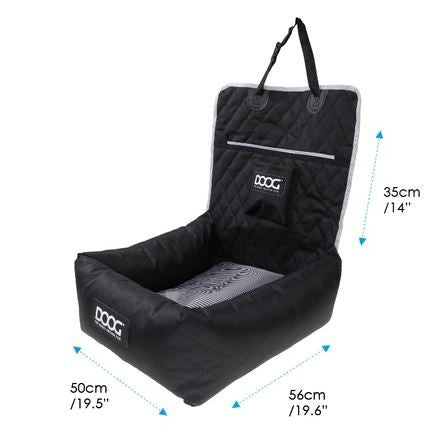 Car Seat Doog Black-Ascot Saddlery-The Equestrian