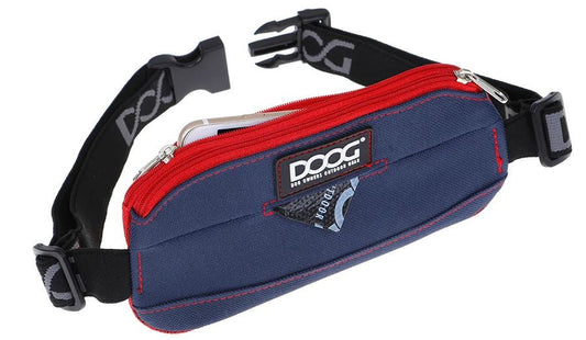 Doog Walkie Belt Navy & Red Mini-Ascot Saddlery-The Equestrian