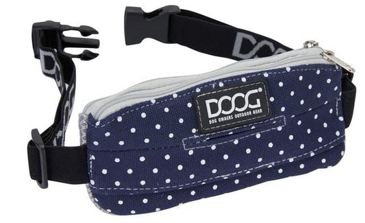 Doog Walkie Belt Stella Navy With White Polka Dot Mini-Ascot Saddlery-The Equestrian