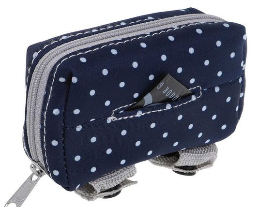 Doog Walkie Pouch Stella Navy With White Polka Dot-Ascot Saddlery-The Equestrian