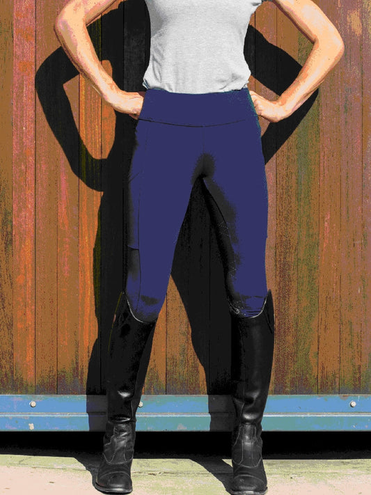 Tights Earlwood Kentucky Navy-Ascot Saddlery-The Equestrian