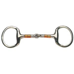 Eggbutt Snaffle Copper & Ss Rollers Stainless Steel-Ascot Saddlery-The Equestrian