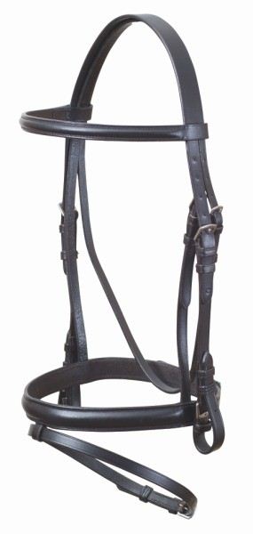 Bridle Hanoverian Leather Eurohunter Brown-Ascot Saddlery-The Equestrian