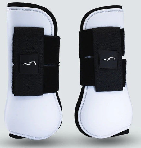 Tendon Boots Eurohunter White-Ascot Saddlery-The Equestrian