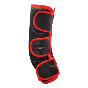 Float Boots Xtreme Set Of 4 Black & Red-Ascot Saddlery-The Equestrian