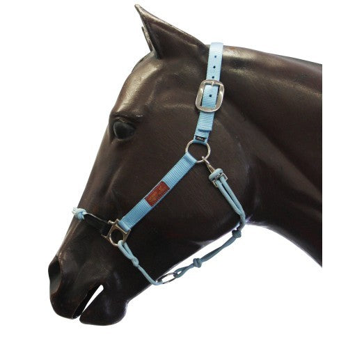 Halter Hybrid Nylon Fort Worth Turquoise-Ascot Saddlery-The Equestrian