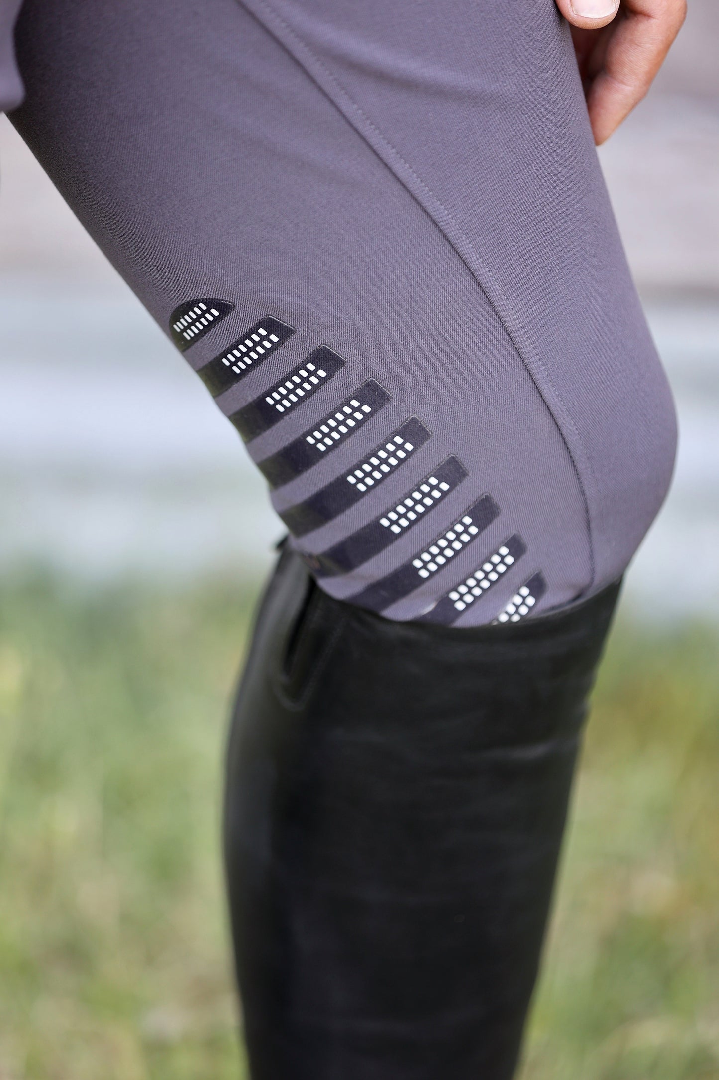 Men's Breech with silicon knee grip-QJ Riding Wear-The Equestrian