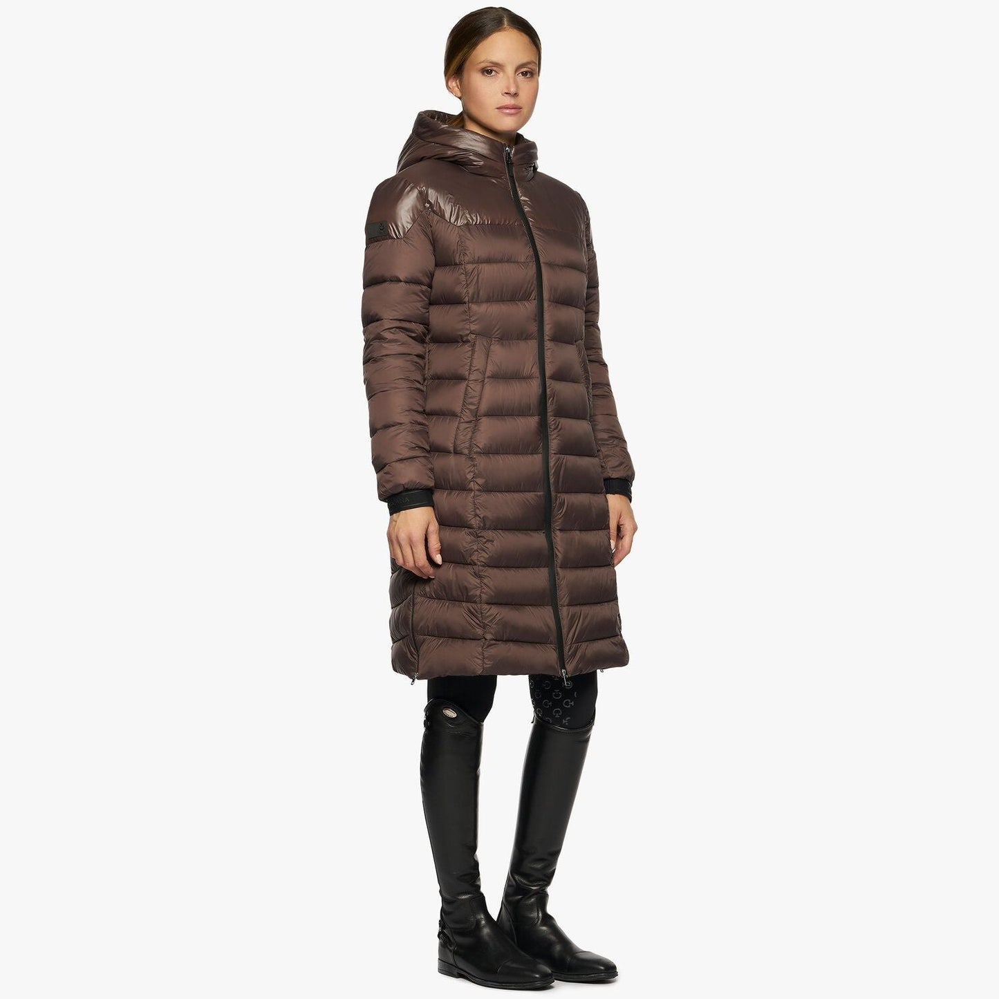 Cavalleria Toscana Long Hooded Puffer Jacket-Trailrace Equestrian Outfitters-The Equestrian