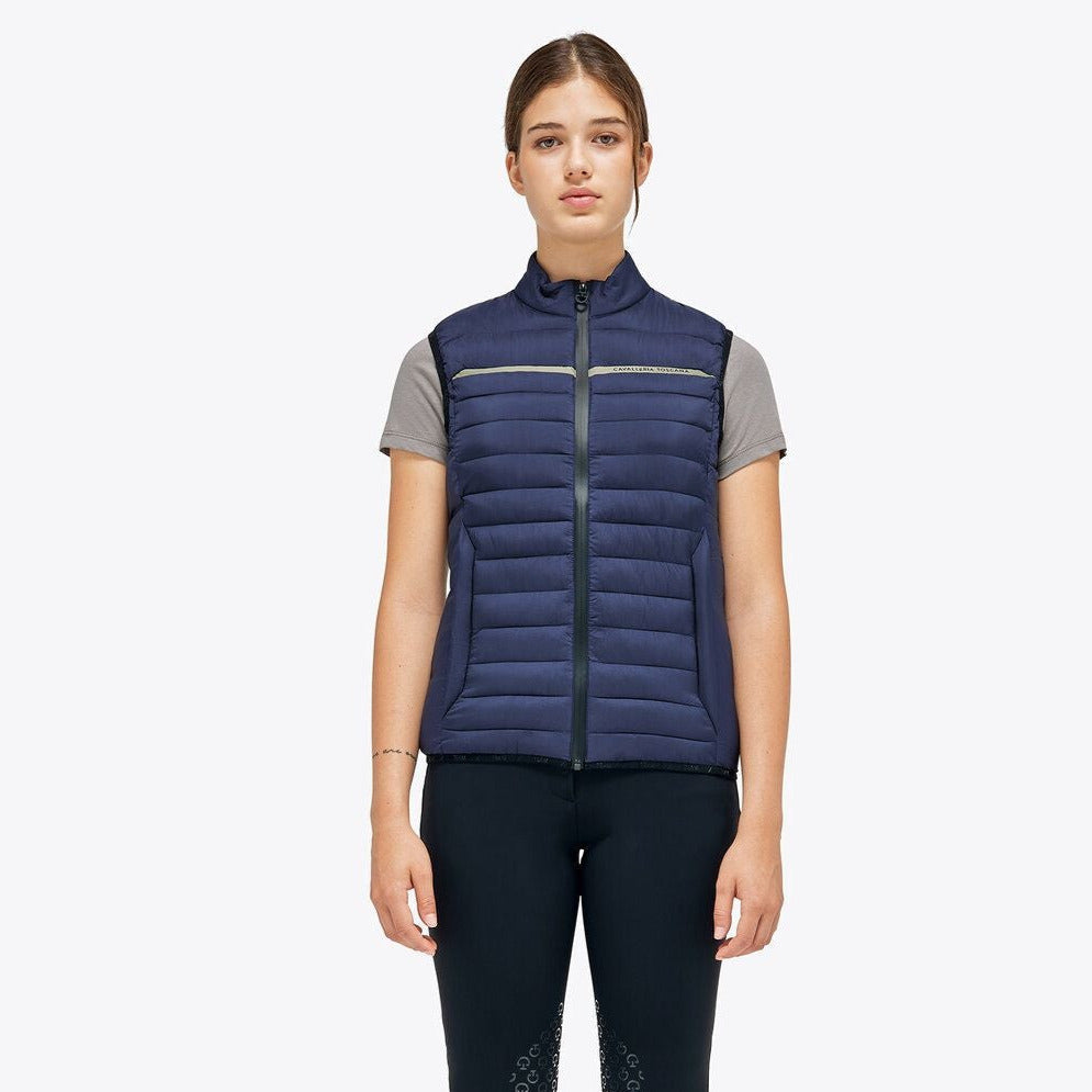 Cavalleria Toscana CT Team Highlight Quilted Puffer Vest-Trailrace Equestrian Outfitters-The Equestrian