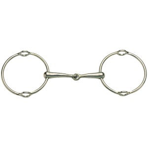 Gag Snaffle Polo Stainless Steel-Ascot Saddlery-The Equestrian