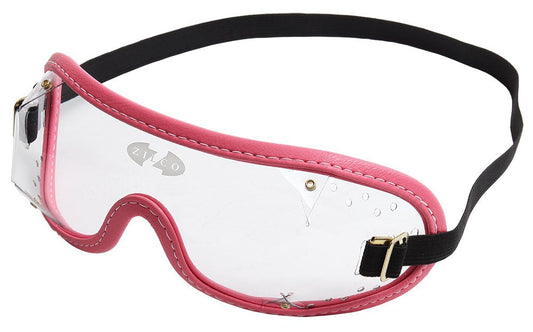 Goggles Zilco Clear Pink Trim-Ascot Saddlery-The Equestrian