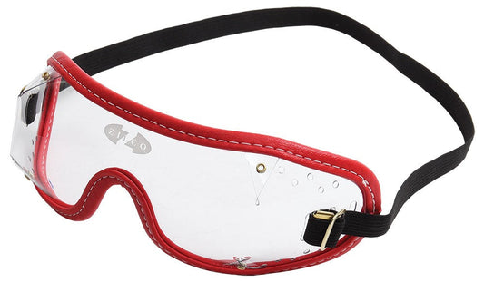 Goggles Zilco Clear Red Trim-Ascot Saddlery-The Equestrian