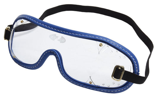 Goggles Zilco Clear Royal Blue Trim-Ascot Saddlery-The Equestrian