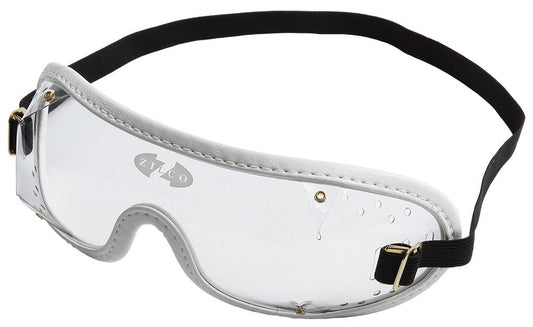 Goggles Zilco Clear White Trim-Ascot Saddlery-The Equestrian