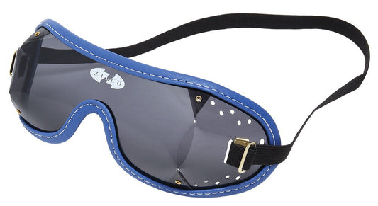 Goggles Zilco Smoke Royal Blue Trim-Ascot Saddlery-The Equestrian