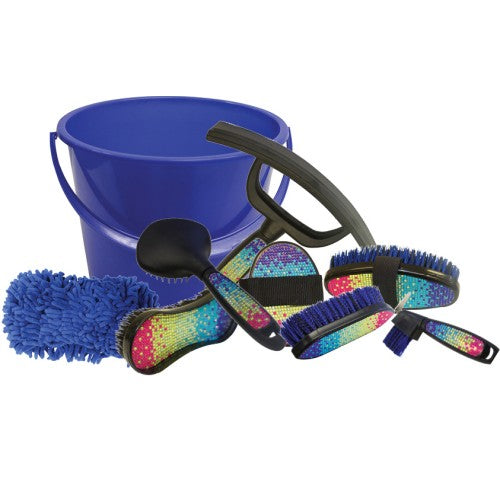 Grooming Kit Rainbow Crystal Showmaster-Ascot Saddlery-The Equestrian