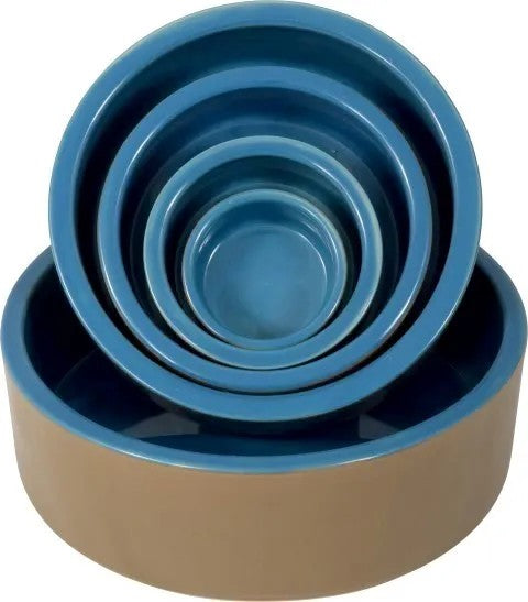 Bowl Ceramic Haig Blue-Ascot Saddlery-The Equestrian